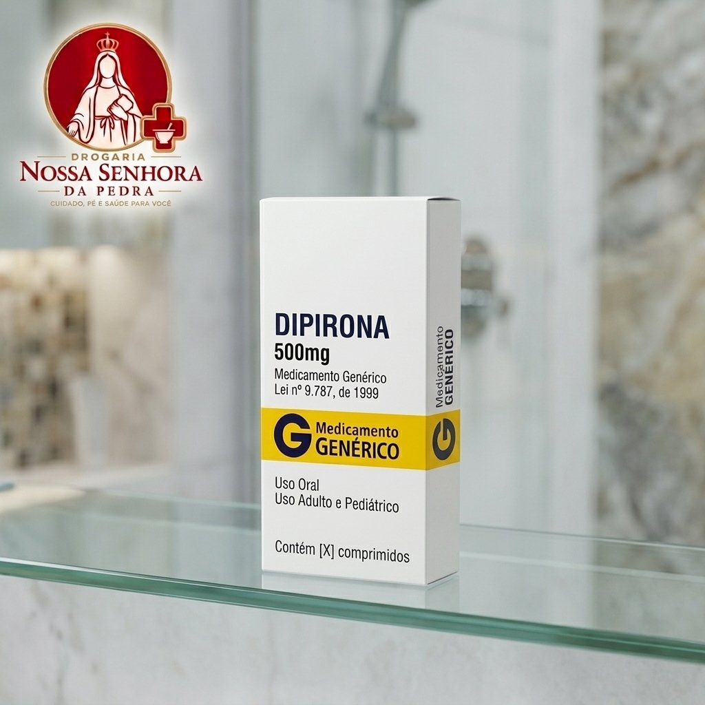 Imagem ilustrativa de embalagem de dipirona 500 mg
